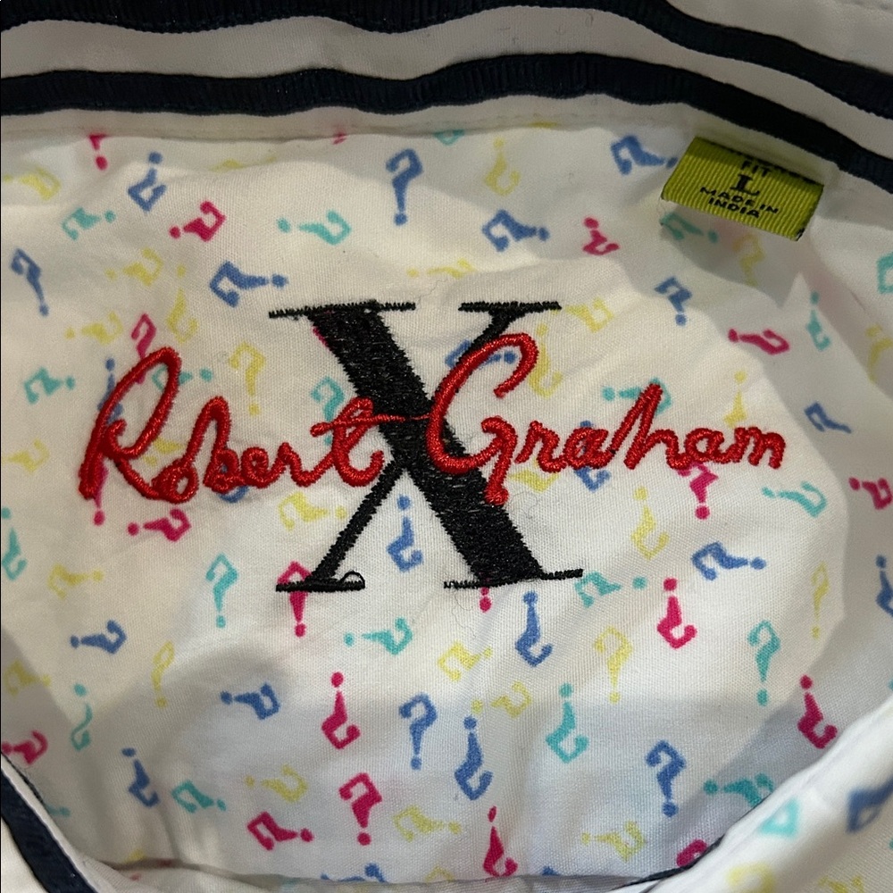Robert Graham White Multicolor Patterned Shirt - image 2